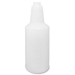 Natural Plastic Empty Spray Bottle with Graduations Printed 32oz (1/each)